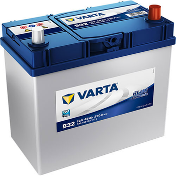 Автомобільний акумулятор Varta Blue Dynamic 45А Ев (-/+) ASIA B32 (330EN) (545156033)