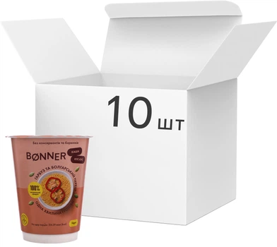 Упаковка каши Bonner Кускус Тыква и болгарский перец 60 г х 10 шт (8000080311609)