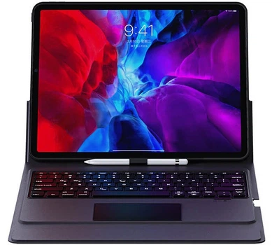 Чехол-клавиатура книжка USAMS US-BH686 Smart Touch для iPad Pro 2020 12.9 Bluetooth черный