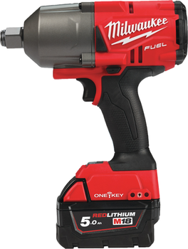 Акумуляторний імпульсний високомоментний гайковерт Milwaukee M18 FUEL ONEFHIWF34-502X ONE-KEY (4933459730)