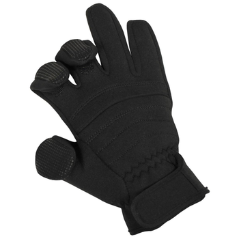 Тактические зимние перчатки "Combat" MFH из неопрена черные р-р M (15873A_M)