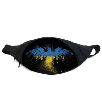 Поясна сумка Бананка Символіка України (GBUA011) Gear Bag чорна