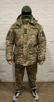Бушлат зимовий та штани костюм військовий Пиксель (куртка військова зимова) 52 розмір ЗСУ (338132)