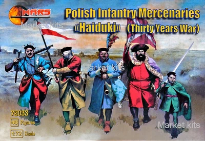Polish Infantry Mercenaries (Haiduks) (Thirty years war) 1:72 Mars Figures (MS72033)