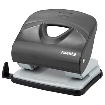 Дырокол Axent Exakt-2 до 30 листов металлический черный (3930-01-A)