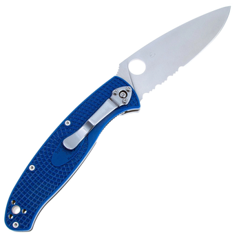 Ніж Spyderco Resilience FRN S35VN напівсерейтор (C142PSBL)