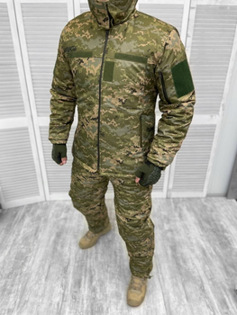 Тактическая теплая зимняя военная форма комплект костюм ( Куртка + Штаны ), Камуфляж: Пиксель ВСУ, Размер: XL
