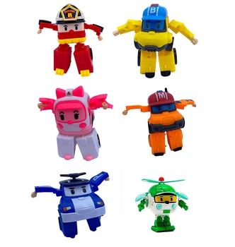 Набор из 6шт героев Трансформеров Робокар Поли ( Robocar POLI ) 83166-7