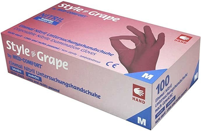 Рукавички нітрилові AMPri Style Grape (100 шт. / 50 пар), розмір M