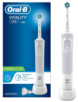 Электрическая зубная щетка Oral-B D100 Cross Action White (4210201201083) Poland 