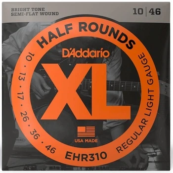 Струни d'addario EHR310 XL HALF ROUNDS REGULAR LIGHT 10-46
