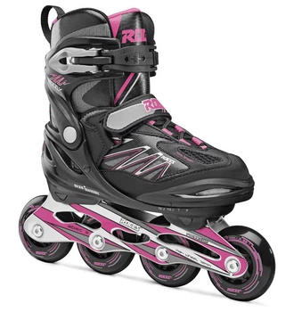 Роликовые коньки Roces MOODY 5.0 GIRL /черно-розовый/ 30-35