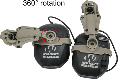 Крепление адаптер на шлем для активных наушников Walker's Razor (Walkers Razor, Walkers Razor Digital)