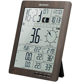 Метеостанция Bresser ClimaTemp XXL Weather Center with Display in Wooden Design Brown (7002420)