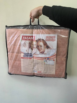 ​Электрическая простыня 2023 Yasam 120*160 см (ясам),100% натуральной х/б , электропростынь, электрическое покрывало Серо-Бежевое