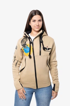 жіночі худі - UKRAINIAN FALCONS - пісочний, XL