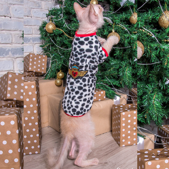 Кофта с рукавом для кота Style Pets флис Angel M+
