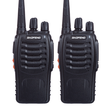 Портативная Рация Baofeng BF-888S комплект 2 шт. UHF 5 Вт 1500 мАч