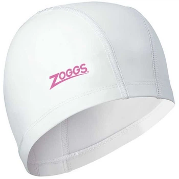 Шапочка для плавания Zoggs Nylon-Spandex PU Coated Cap (белый) (465034.WHPK)