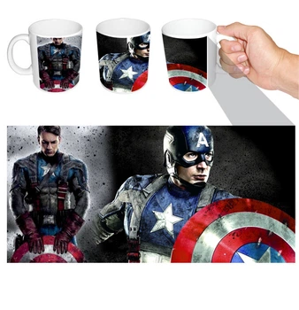 Чашка белая Капитан Америка Marvel (z0782)