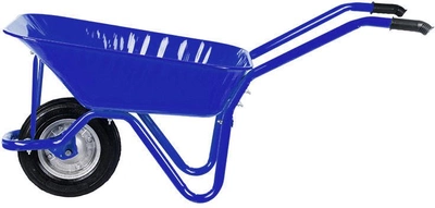 Тачка садовая/строительная 1-колесная Kanat Troyka TRD-471 80 л (150 кг) Blue (TRD-471)