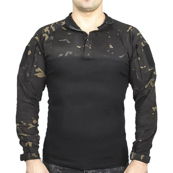 Рубашка Pave Hawk PLY-11 Camouflage Black M мужская с воротником