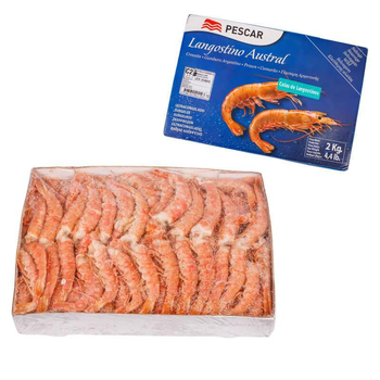 Креветка лангустины без головы C2 Pescar 2 кг