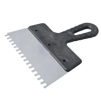 Шпатель зубчатый из нержавеющей стали Q-tool 200 мм с зубом 6x6 мм