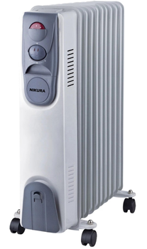 Масляный обогреватель NIKURA НY-С3-7 7 секций, 1500W, белый