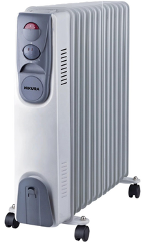 Масляный обогреватель NIKURA НY-С3-9 9 секций, 2000W, белый