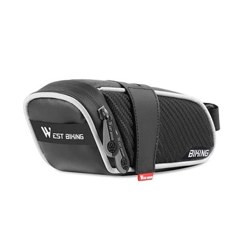 Сумка велосипедна West Biking 0707229 під сідло Black + Gray