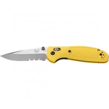 Нож Benchmade "Pardue Griptilian Mini" Plain + Serrator, Yellow (556S-YEL)