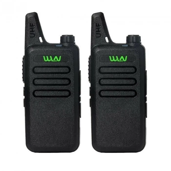 Комплект 2 шт Портативная миниатюрная рация WLN KD-C1 UHF 5 Вт 1000 мАч до 5 км Черная