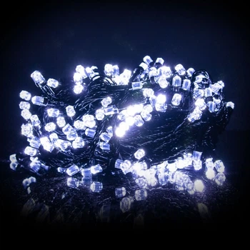 Гірлянда світлодіодна Кристал 100 LED Білий 6 м, на Чорному проводі