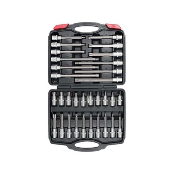 Набор бит впресованных в головку Yato 1/2" TORX (T20-T70) l= 55-200 мм 32 эл. (YT-77541)