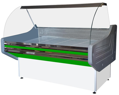 Холодильная витрина Универсальная COLD eco Prime Uni-D Cold 1.5 м зелёно-белая