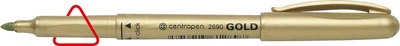 Маркер перманентний Centropen Gold 1.5-3 мм Золотий (2690/12)