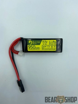 Аккумулятор ElectroRiver LiPo 11,1V 950mAh 25/50C