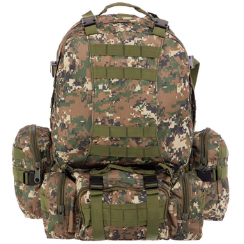 Тактический рюкзак 55 л рейдовый с отсоединяемыми подсумками (50 х 34 х 15+10 см) Камуфляж Marpat ZK-5504