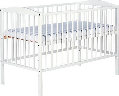 Дитяче ліжечко Klups Henry 120 х 60 см Біле (HENRY3)
