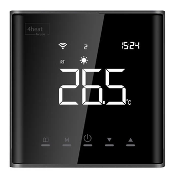 Сенсорный программатор для теплого пола AE-669 Black | Недельный терморегулятор
