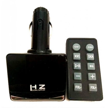 Автомобильный Bluetooth FM модулятор трансмиттер с пультом в машину HZ H18 Черный