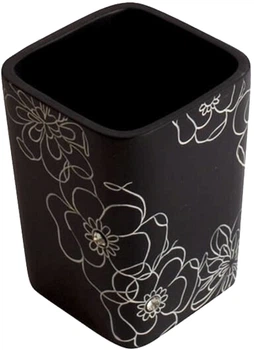 Стакан для зубних щіток Trento Crystal nero Black