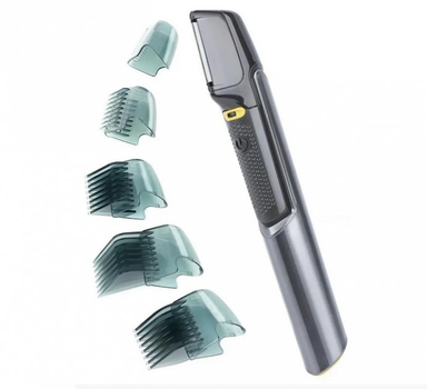 Машинка для стрижки волос MicroTouch titanium trim портативная 5 съемных насадок Черный