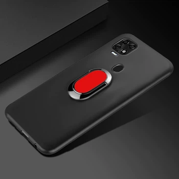Чохол Shell Mate з кільцем для ZTE Blade V2020 Black / Червоне Кільце