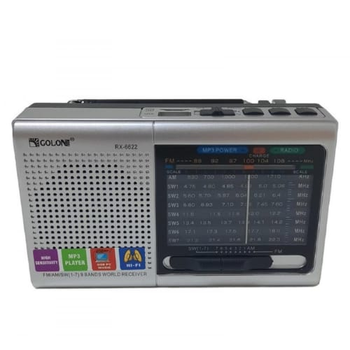 Портативна Golon RX колонка радіо MP3 USB 235 г сіра