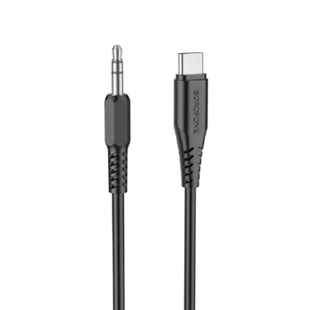 Кабель BOROFONE Type-C to AUX digital audio conversion cable BL8 black