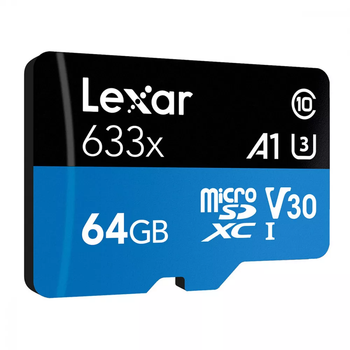 Карта памяти Накопитель Micro SDXC Card LEXAR 633x Class 10 UHS-I U3 64GB