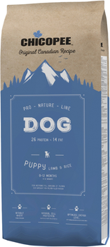 Сухой корм для собак Chicopee PNL Puppy Lamb & Rice с ягненком и рисом 20 кг (4015598014366)