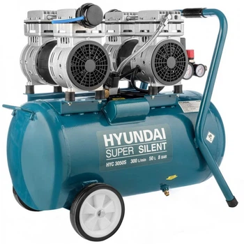 Компресор повітряний безмасляний 4-х поршневий Hyundai HYC 3050S 2000Вт 300 л/хв